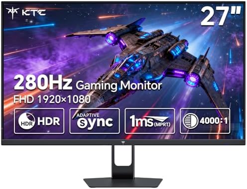 KTC 27 Inch QHD Computer Monitor  2K 100Hz IPS Gaming Monitor  1440P Frameless Eye Care PC Office Monitor with HDMI/DP  FreeSync & G Sync  HDR10  VESA  Tilt Adjustable