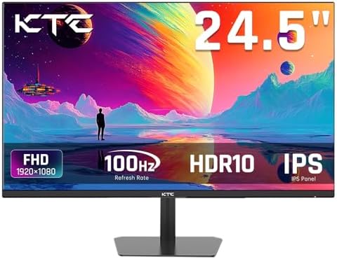 KTC 32 Inch 2K 120Hz Computer Monitor  IPS QHD 2560 x 1440p Monitor with Ultra Thin Bezels  HDR10  Adaptive Sync  HDMI/Display Ports  Tilt Adjustable  Eyecare  Ideal for Office and Casual Gaming