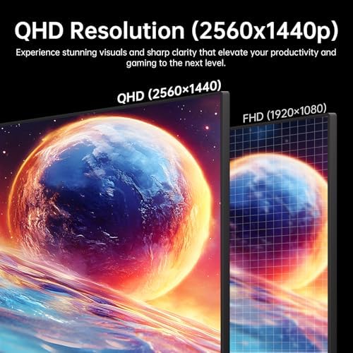 KTC 32 Inch 2K 120Hz Computer Monitor  IPS QHD 2560 x 1440p Monitor with Ultra Thin Bezels  HDR10  Adaptive Sync  HDMI/Display Ports  Tilt Adjustable  Eyecare  Ideal for Office and Casual Gaming