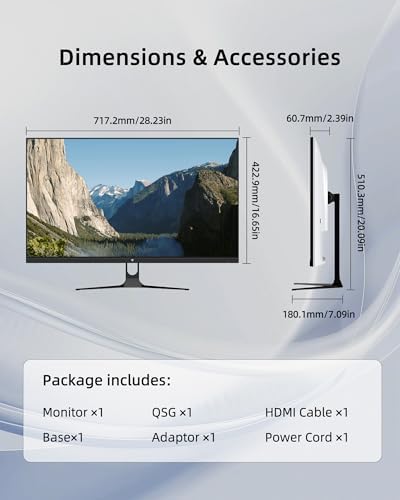 KTC 32 Inch 2K Computer Monitor  QHD  2560 x 1440  120Hz Monitor with IPS Panel  Adaptive Sync  HDR10  HDMI/DP  Tilt Adjustable  VESA Compatible  Eye Care PC Monitor for Office Gaming  White