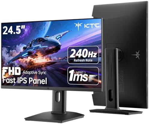 KTC 32 Inch 2K Computer Monitor  QHD  2560 x 1440  120Hz Monitor with IPS Panel  Adaptive Sync  HDR10  HDMI/DP  Tilt Adjustable  VESA Compatible  Eye Care PC Monitor for Office Gaming  White