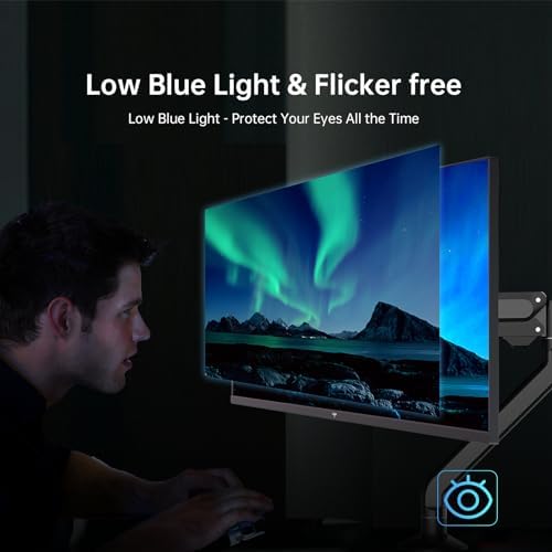 KTC Monitor 2K de 32 pulgadas, monitor de computadora IPS de 1440P, monitor de PC QHD sin marco de 100Hz 120Hz para oficina y juegos, cuidado de los ojos, G-Sync/FreeSync, 109% sRGB, HDR, HDMI/DP