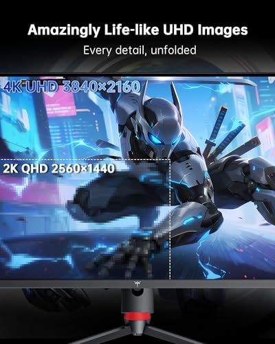 KTC 32 Inch 4K Gaming Monitor  165Hz UHD  3840x2160P  Fast IPS Screen  1ms  MPRT   Adaptive Sync  3000 1 Contrast 121  sRGB HDMI 2 1 Display Port 1 4  Tilt/Height Adjustment  VESA Mount  H32P22P