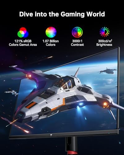 KTC 32 Inch 4K Gaming Monitor  165Hz UHD  3840x2160P  Fast IPS Screen  1ms  MPRT   Adaptive Sync  3000 1 Contrast 121  sRGB HDMI 2 1 Display Port 1 4  Tilt/Height Adjustment  VESA Mount  H32P22P