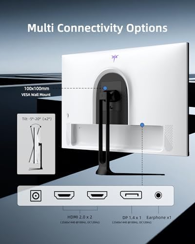 KTC 32 Inch 4K Gaming Monitor  165Hz UHD  3840x2160P  Fast IPS Screen  1ms  MPRT   Adaptive Sync  3000 1 Contrast 121  sRGB HDMI 2 1 Display Port 1 4  Tilt/Height Adjustment  VESA Mount  H32P22P