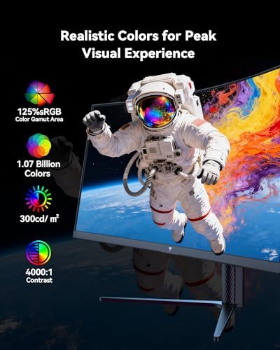 KTC 32 Inch 4K Gaming Monitor  165Hz UHD  3840x2160P  Fast IPS Screen  1ms  MPRT   Adaptive Sync  3000 1 Contrast 121  sRGB HDMI 2 1 Display Port 1 4  Tilt/Height Adjustment  VESA Mount  H32P22P