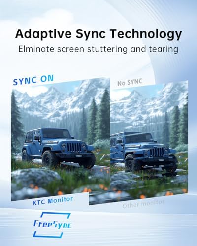 KTC 32 Inch 4K Gaming Monitor  165Hz UHD  3840x2160P  Fast IPS Screen  1ms  MPRT   Adaptive Sync  3000 1 Contrast 121  sRGB HDMI 2 1 Display Port 1 4  Tilt/Height Adjustment  VESA Mount  H32P22P