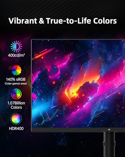 KTC 32 Inch 4K Gaming Monitor  165Hz UHD  3840x2160P  Fast IPS Screen  1ms  MPRT   Adaptive Sync  3000 1 Contrast 121  sRGB HDMI 2 1 Display Port 1 4  Tilt/Height Adjustment  VESA Mount  H32P22P