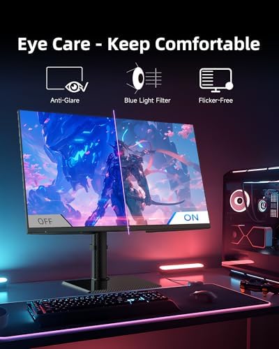 KTC 32 Inch 4K Gaming Monitor  165Hz UHD  3840x2160P  Fast IPS Screen  1ms  MPRT   Adaptive Sync  3000 1 Contrast 121  sRGB HDMI 2 1 Display Port 1 4  Tilt/Height Adjustment  VESA Mount  H32P22P