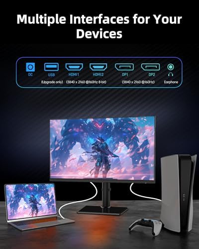 KTC 32 Inch 4K Gaming Monitor  165Hz UHD  3840x2160P  Fast IPS Screen  1ms  MPRT   Adaptive Sync  3000 1 Contrast 121  sRGB HDMI 2 1 Display Port 1 4  Tilt/Height Adjustment  VESA Mount  H32P22P