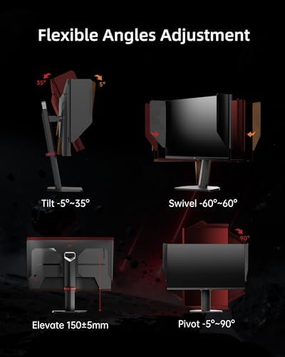 KTC 32 Inch 4K Gaming Monitor  165Hz UHD  3840x2160P  Fast IPS Screen  1ms  MPRT   Adaptive Sync  3000 1 Contrast 121  sRGB HDMI 2 1 Display Port 1 4  Tilt/Height Adjustment  VESA Mount  H32P22P