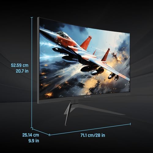 KTC 32 inch 240Hz Curved Gaming Monitor 1500R 1080P 125  sRGB 1ms  Freesync/G sync HDR10 HDMI/DP/USB Ports VESA Tilt Adjustable Xbox PS5 Switch Black