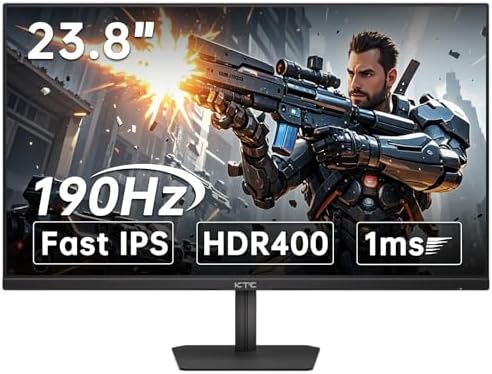 KTC 34 inch Curved Ultrawide Gaming Monitor  180Hz WQHD 3440x1440 PC Monitor  21 9  1ms  1500R  Adaptive Sync  HDMI Display Port  PBP/PIP  Height/Tilt/Swivel/Pivot Adjustment  VESA Mount  H34S18S