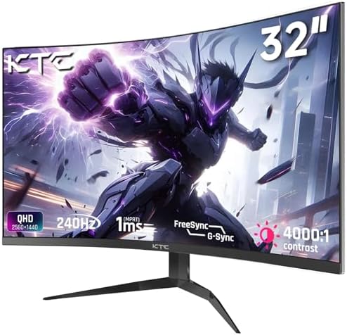 KTC Gaming Monitor 27 inch 180hz 1ms   Fast IPS Screen 1080p Monitor 2 x HDMI 2 0 &1 x Display Port 1 4   Support Freesync and Wall Mount   108  sRGB with HDR 10