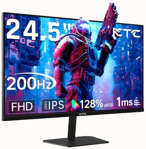 KTC Gaming Monitor 27 inch 180hz 1ms   Fast IPS Screen 1080p Monitor 2 x HDMI 2 0 &1 x Display Port 1 4   Support Freesync and Wall Mount   108  sRGB with HDR 10