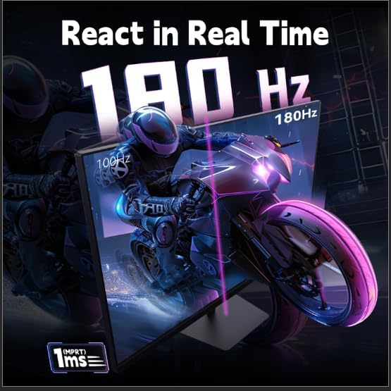 KTC Gaming Monitor 27 inch 180hz 1ms   Fast IPS Screen 1080p Monitor 2 x HDMI 2 0 &1 x Display Port 1 4   Support Freesync and Wall Mount   108  sRGB with HDR 10