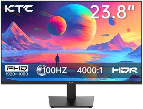 KTC Gaming Monitor 27 inch 180hz 1ms   Fast IPS Screen 1080p Monitor 2 x HDMI 2 0 &1 x Display Port 1 4   Support Freesync and Wall Mount   108  sRGB with HDR 10