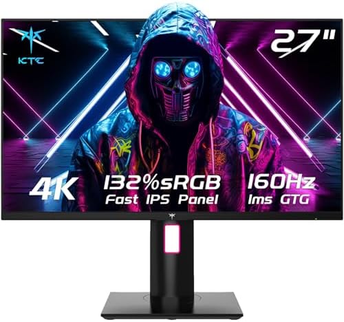 KTC Gaming Monitor 27 inch 180hz 1ms   Fast IPS Screen 1080p Monitor 2 x HDMI 2 0 &1 x Display Port 1 4   Support Freesync and Wall Mount   108  sRGB with HDR 10