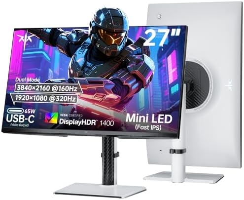 KTC Gaming Monitor 27 inch 180hz 1ms   Fast IPS Screen 1080p Monitor 2 x HDMI 2 0 &1 x Display Port 1 4   Support Freesync and Wall Mount   108  sRGB with HDR 10