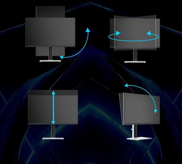 Monitor LED mini QHD KTC de 27 pulgadas, 1440P 180 Hz, HDR 1400, HDMI 2.0, DP 1.4, USB, ajuste de altura, inclinación y giro, soporte de pared VESA, blanco, M27T6
