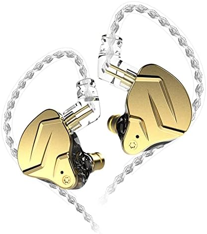 KZ ZSN PRO X Gaming Earbuds in Ear Monitor Headphones  High Fidelity IEMS Earphones  Hybrid Dual Driver Wired Earbuds with 1BA 1DD Detachable Tangle Free Cable for Computer Tablet  Black  with Mic 