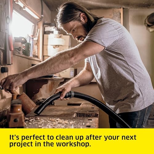 K RCHER Shop Vacuum WD 3  4 5 Gal  2 8 Peak HP  26 ft Reach  Wet Dry Vacuum Cleaner  Blower Function  Crevice Tool  Floor Nozzle  Great for Car Cleaning