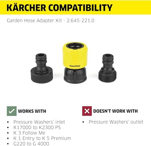 Kärcher Lavadora a presión, control de potencia K3, máx. 2100 PSI, manguera de 26 pies, 2 varillas de pulverización - 1.45 GPM