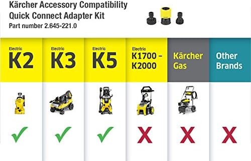 Kärcher Lavadora a presión, control de potencia K3, máx. 2100 PSI, manguera de 26 pies, 2 varillas de pulverización - 1.45 GPM