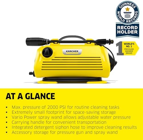 Kärcher Lavadora a presión, control de potencia K3, máx. 2100 PSI, manguera de 26 pies, 2 varillas de pulverización - 1.45 GPM