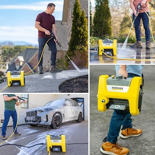 K rcher Pressure Washer K1700 Cube  CETA Certified  3 Spray Nozzles  Detergent Tank  for Cars  Driveways  Siding  Patios  1 2 GPM