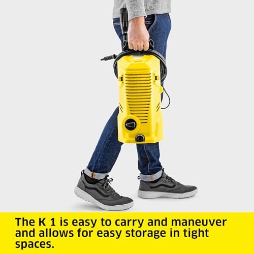 K rcher Pressure Washer K 1  Max 1 45 GPM  1700 PSI  Trigger Spray Gun & Vario Power Spray Wand   for Cars  Bikes  Deck  Driveways  Siding  Patios