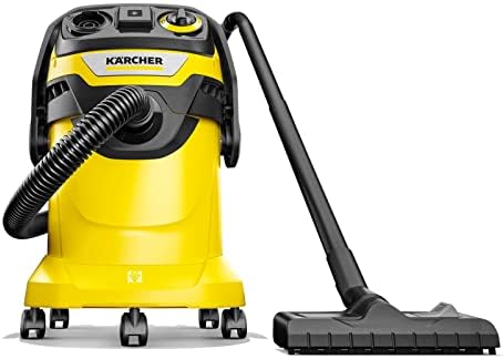 K rcher Shop Vacuum WD 4  5 3 Gal  3 8 Peak HP  33 ft Reach  Wet Dry Vacuum Cleaner  Heavy Duty  Blower Function  Crevice Tool  Floor Nozzle  Great for DIY Projects and Workshops