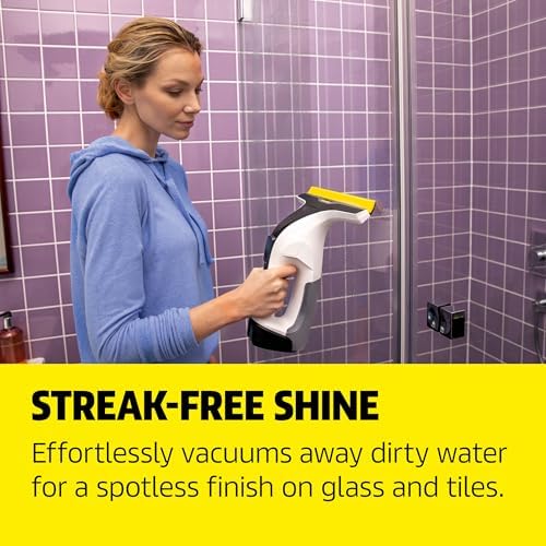 K rcher WV 6 Electric Window Vacuum Squeegee 11   Cleans Showers  Mirrors  Glass  and Countertops   Electric Squeegee