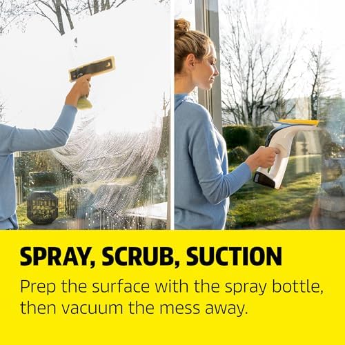 K rcher WV 6 Electric Window Vacuum Squeegee 11   Cleans Showers  Mirrors  Glass  and Countertops   Electric Squeegee