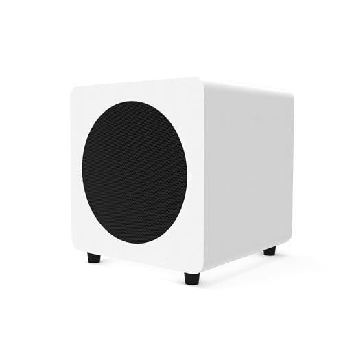 Kanto SUB8VMW Sealed Powered Subwoofer   300W Peak Power   8 Woofer   Matte White