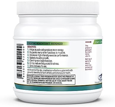 Kappa Nutrition Creatine Monohydrate Powder  Pure Amino Acid Formula  Supports Muscle Strength  Cellular Energy & Mental Focus  Gluten Free  Keto  2 25g per Scoop  240 Servings  Net Wt  1 32 LB  600g 