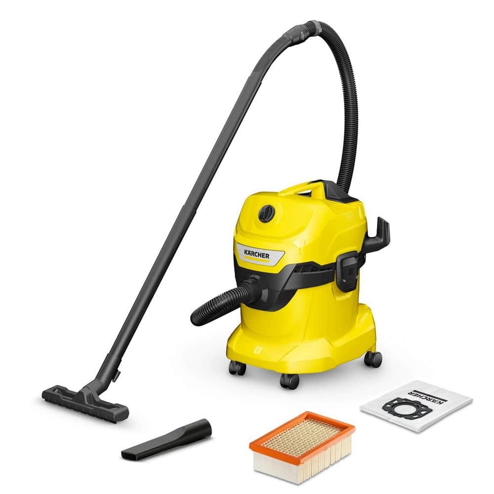 Karcher WD 4 5 3 Gal  Wet/Dry Vacuum w/ Attachments   1100W   2025 Edition