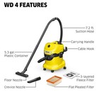Karcher WD 4 5 3 Gal  Wet/Dry Vacuum w/ Attachments   1100W   2025 Edition