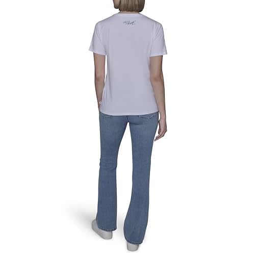 Karl Lagerfeld Womens Short Sleeve Soft Everyday Logo T Shirt