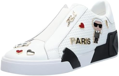 Talla 5.5 - Karl Lagerfeld Zapatillas Mavise sin cordones con alfileres para mujer