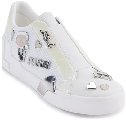 Talla 5.5 - Karl Lagerfeld Zapatillas Mavise sin cordones con alfileres para mujer