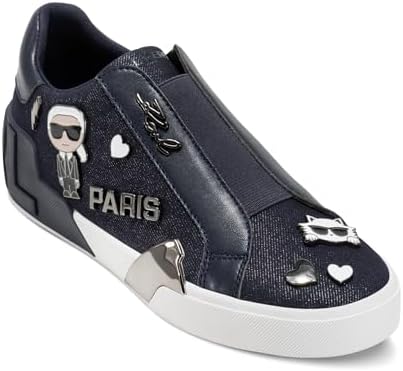 Talla 5.5 - Karl Lagerfeld Zapatillas Mavise sin cordones con alfileres para mujer