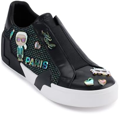 Talla 5.5 - Karl Lagerfeld Zapatillas Mavise sin cordones con alfileres para mujer