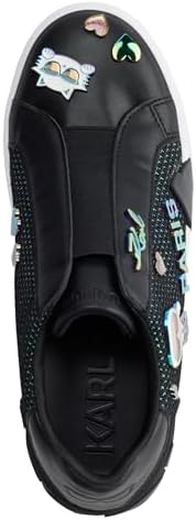 Talla 5.5 - Karl Lagerfeld Zapatillas Mavise sin cordones con alfileres para mujer