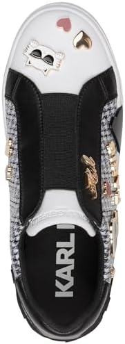 Talla 5.5 - Karl Lagerfeld Zapatillas Mavise sin cordones con alfileres para mujer