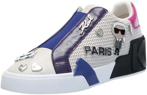 Talla 5.5 - Karl Lagerfeld Zapatillas Mavise sin cordones con alfileres para mujer