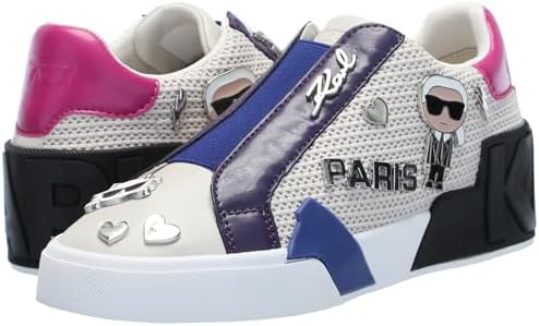 Talla 5.5 - Karl Lagerfeld Zapatillas Mavise sin cordones con alfileres para mujer