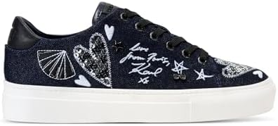 Talla 7 Mujer, Karl Lagerfeld Womens Cate Ikonic Lace up Sneaker