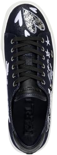 Talla 7 Mujer, Karl Lagerfeld Womens Cate Ikonic Lace up Sneaker