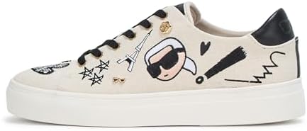 Talla 7 Mujer, Karl Lagerfeld Womens Cate Ikonic Lace up Sneaker